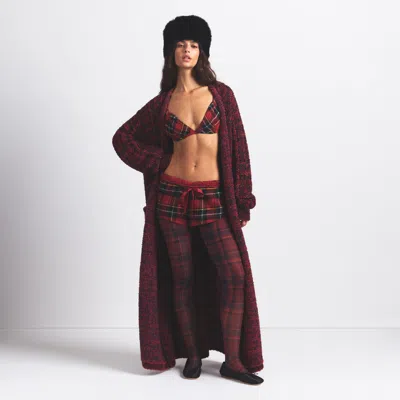 Skims Faux Fur In Red