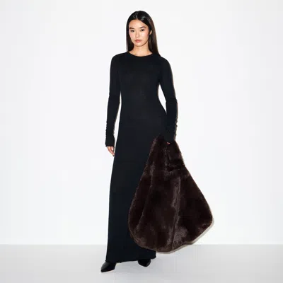 Skims Faux Fur In Brown