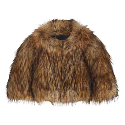 Skims Faux Fur In Brown