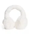 Skims Faux Fur Earmuffs In White