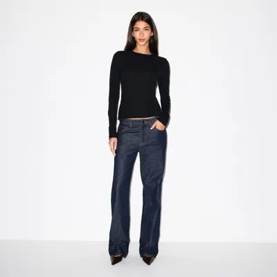 Skims Featherweight Cashmere In Black