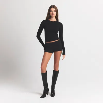 Skims Featherweight Cashmere In Black