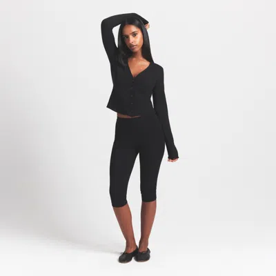 Skims Featherweight Cashmere In Black