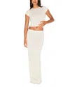 Skims Featherweight Cashmere Maxi Skirt In White