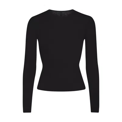 Skims Featherweight Cashmere In Onyx