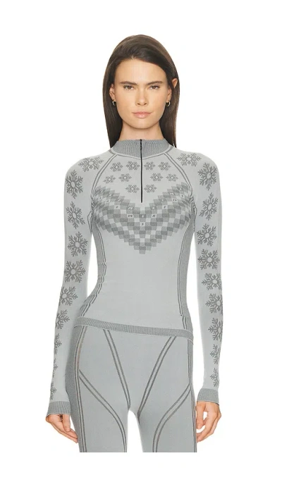 SKIMS FIRST LAYERS HALF ZIP LONG SLEEVE