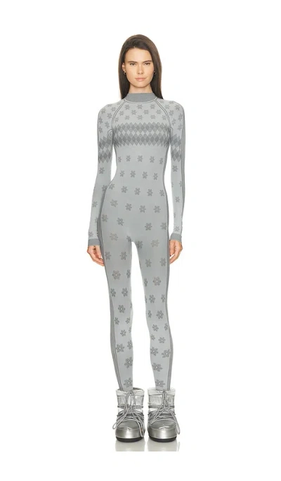 Skims First Layers Turtleneck Catsuit In Gray