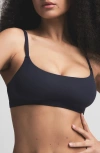 Skims Fits Everybody 2-pack Scoop Bralettes In Onyx Snowflake Fairisle & Navy
