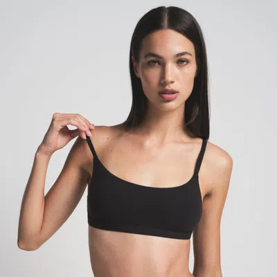 Skims Fits Everybody Scoop Neck Bralette In Black