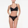 Skims Fits Everybody Back Smoothing Full Coverage Underwire Bra In Black
