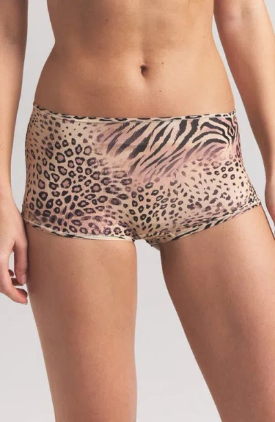 Skims Fits Everybody Boy Shorts In Animal Print