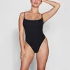 Skims Fits Everybody Cami Bodysuit In Onyx In Black