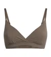 Skims Fits Everybody Crossover Bralette In Brown