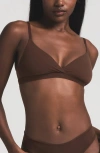 Skims Fits Everybody Crossover Bralette In Brown