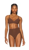 Skims Fits Everybody Crossover Bralette In Brown