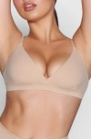 Skims Fits Everybody Crossover Bralette In Clay