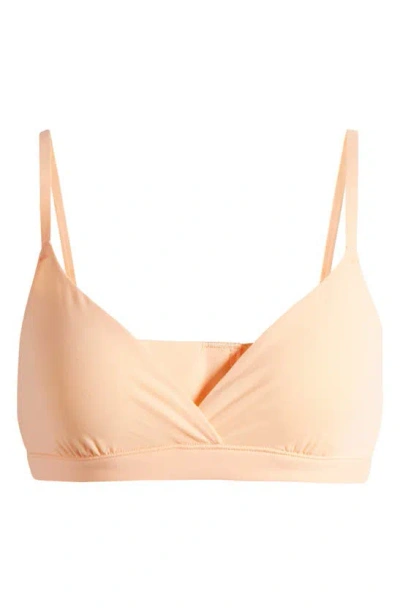 Skims Fits Everybody Crossover Bralette In Faded Nectar