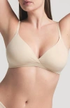 Skims Fits Everybody Crossover Bralette In Sand