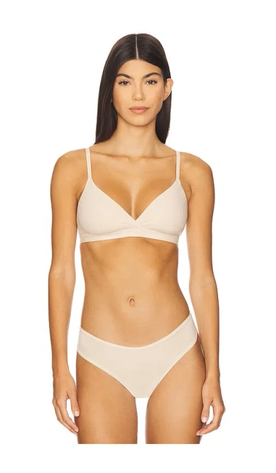 Skims Fits Everybody Crossover Bralette In Neutral