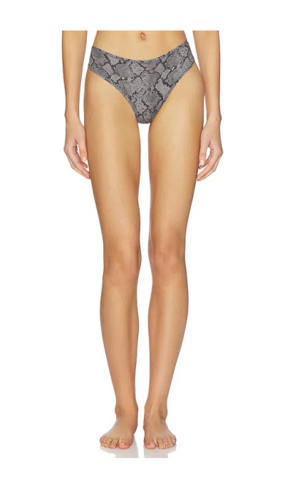 Skims Fits Everybody Dipped Front Thong In Gray