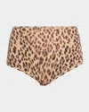 Skims Fits Everybody High-rise Boyshorts In Animal Print