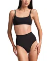 Skims Fits Everybody High Waist Thong In Black
