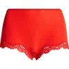 Skims Fits Everybody Lace Boy Short In Cayenne