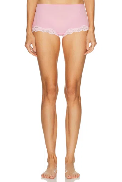Skims Fits Everybody Lace Boyshort In Pink
