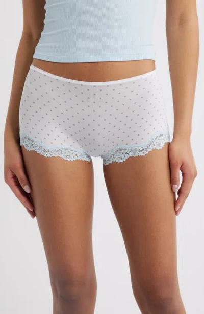 Skims Fits Everybody Lace Boyshorts In White