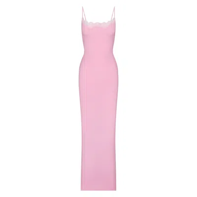 Skims Fits Everybody Lace In Bubble Gum Tonal