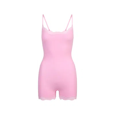 Skims Fits Everybody Lace In Bubble Gum Tonal
