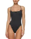 Skims Fits Everybody Lace-trimmed Stretch-jersey Thong Bodysuit