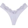 Skims Fits Everybody Lace Dipped Thong In Jupiter