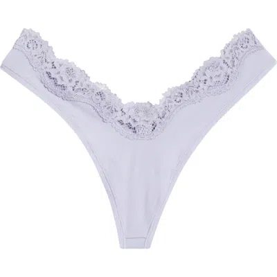 Skims Fits Everybody Lace Dipped Thong In Jupiter