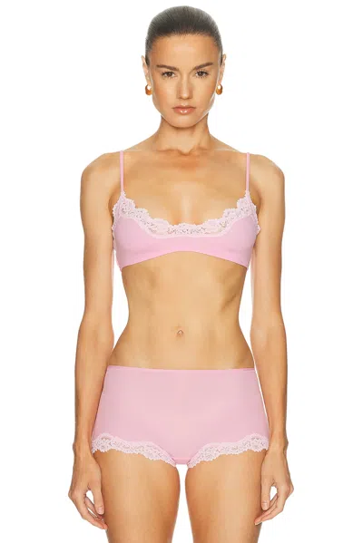 Skims Fits Everybody Lace Scoop Bralette In Pink