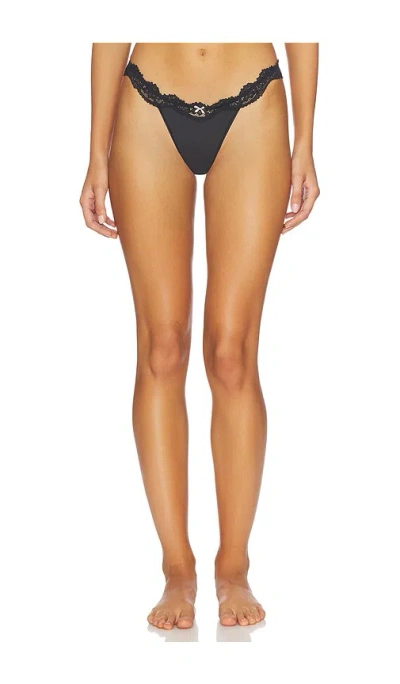 Skims Fits Everybody Lace String Thong 5-pack In Black