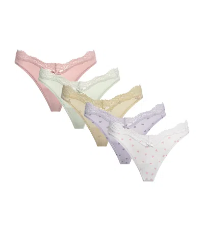 Skims Fits Everybody Lace Thong In Black