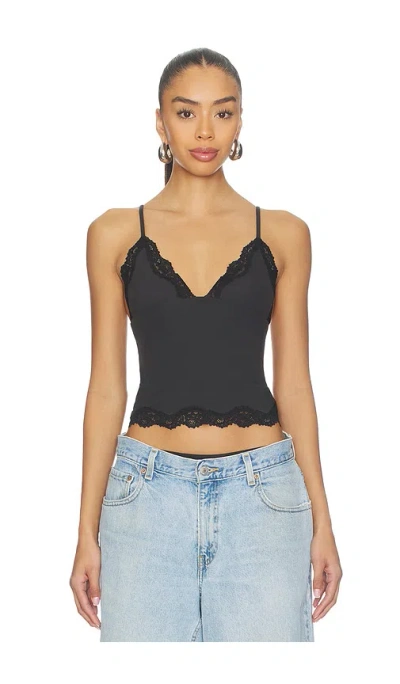 Skims Fits Everybody Lace Triangle Cami In Black
