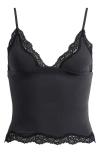 Skims Fits Everybody Lace Triangle Camisole In Black