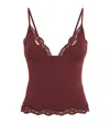 Skims Triangle Camisole In Oxblood