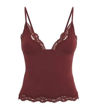 Skims Triangle Camisole In Burgundy