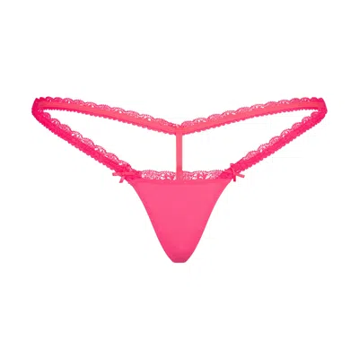 Skims Fits Everybody Lace In Ultra Pink