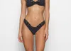 Skims Fits Everybody Lace-trimmed Stretch-jersey Triangle Bralette In Black