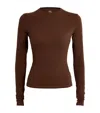 Skims Brown Fits Everybody Long Sleeve T-shirt