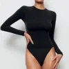 Skims Fits Everybody Long Sleeve T Shirt Top Shirt In Onyx