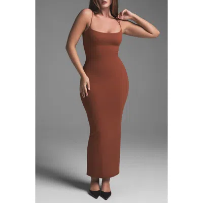 Skims Fits Everybody Long Slipdress In Saffron