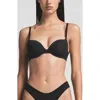 Skims Fits Everybody Push-up Bra In Onyx