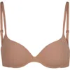 Skims Womens Sienna Fits Everybody Padded Push-up Stretch-woven Bra In Sienna