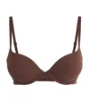 Skims Fits Everybody Push-up Demi Bra In Brown