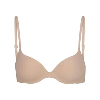 Skims Fits Everybody Push-up Demi Bra In Mica In Clay